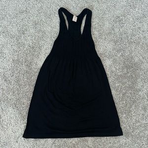 Black racerback aline dress. Very stretchy.